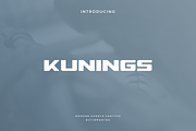 Kunings - Modern Display Typeface, a Sans Serif Font by Letterna (Thumbnail 1 of 3)