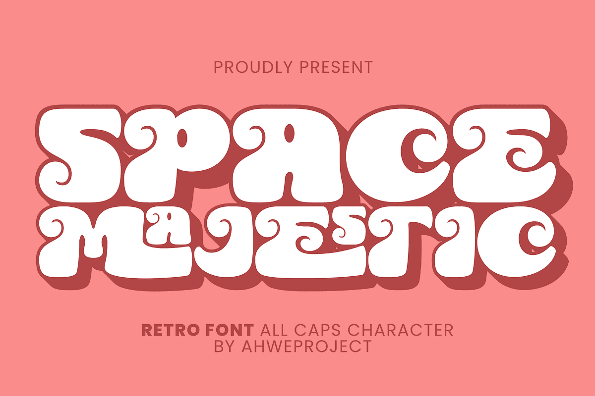 Space Majestic, a Sans Serif Font by ahweproject (Photo 1 of 10)