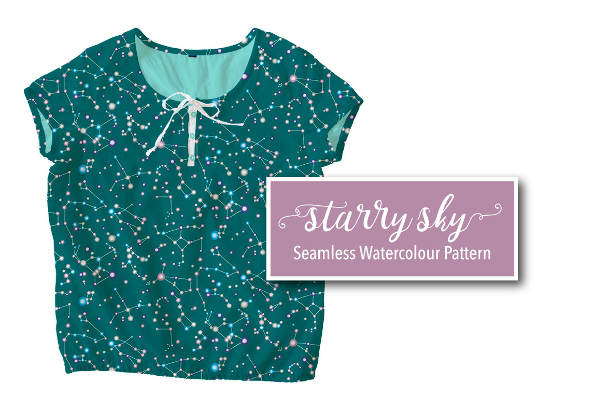 Star Constellations Watercolor, a Pattern Graphic by Marmalade Moon (Photo 4 of 5)