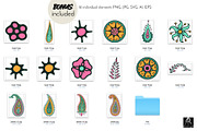 Vibrant Paisley Dreams Patterns, a Pattern Graphic by Rose Design (Thumbnail 6 of 9)
