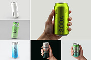 Metal Soda Can Mockup Bundle, a Packaging Mockup by graphypix (Thumbnail 1 of 15)