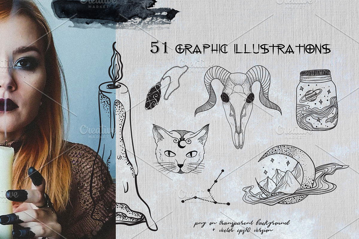 Alchemy. Magic bullet journal set, an Illustration by Scarlet Heath Art (Photo 2 of 13)