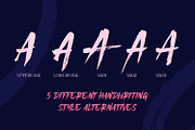 Bigruns Brush, a Script Font by din-studio.com (Thumbnail 8 of 10)