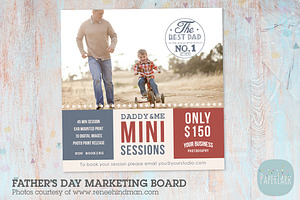 IF004 Father's Day Marketing Board