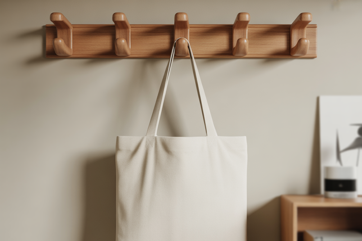 Beige Tote Bag Mockup, an Advertising Mockup by Cut File (Photo 2 of 3)