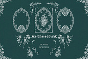 Ivory Lace Vintage Wedding Frames, a Decorative Illustration by Ekaproeka (Thumbnail 5 of 9)