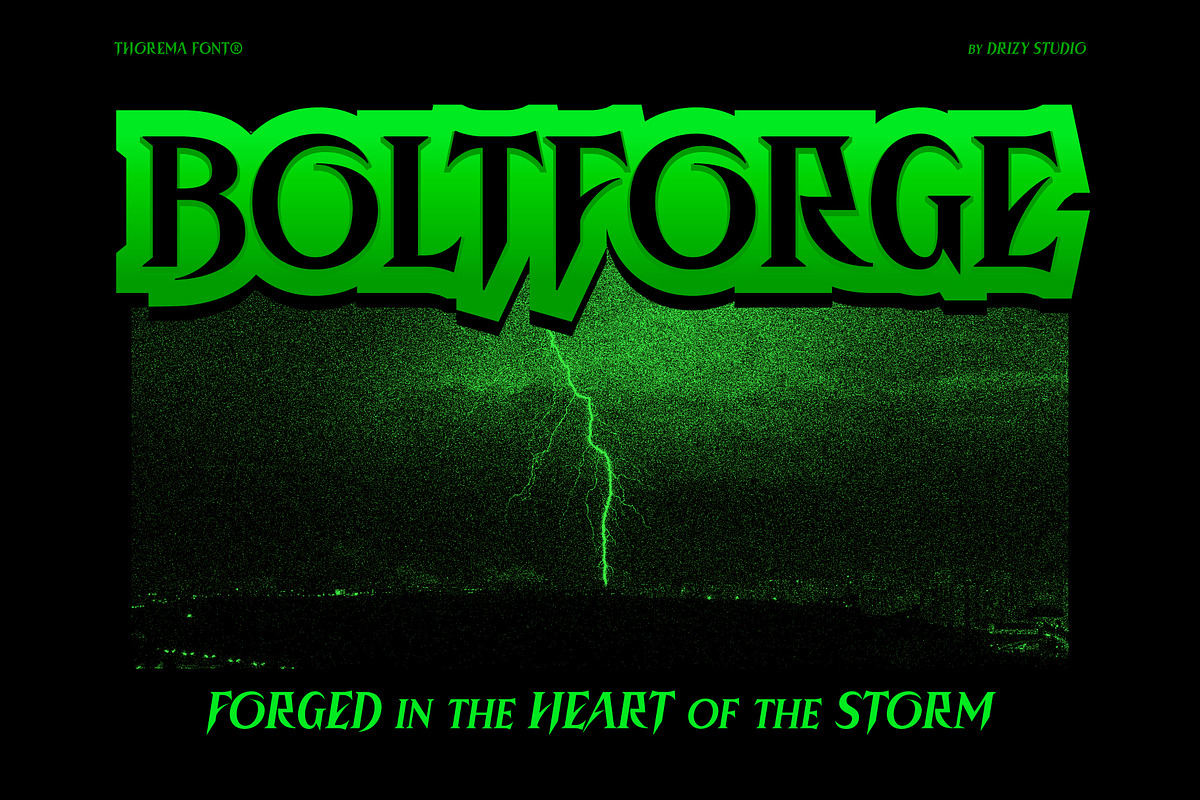 Thorema - Dark Medieval Serif Font, a Serif Font by Drizy (Photo 7 of 10)