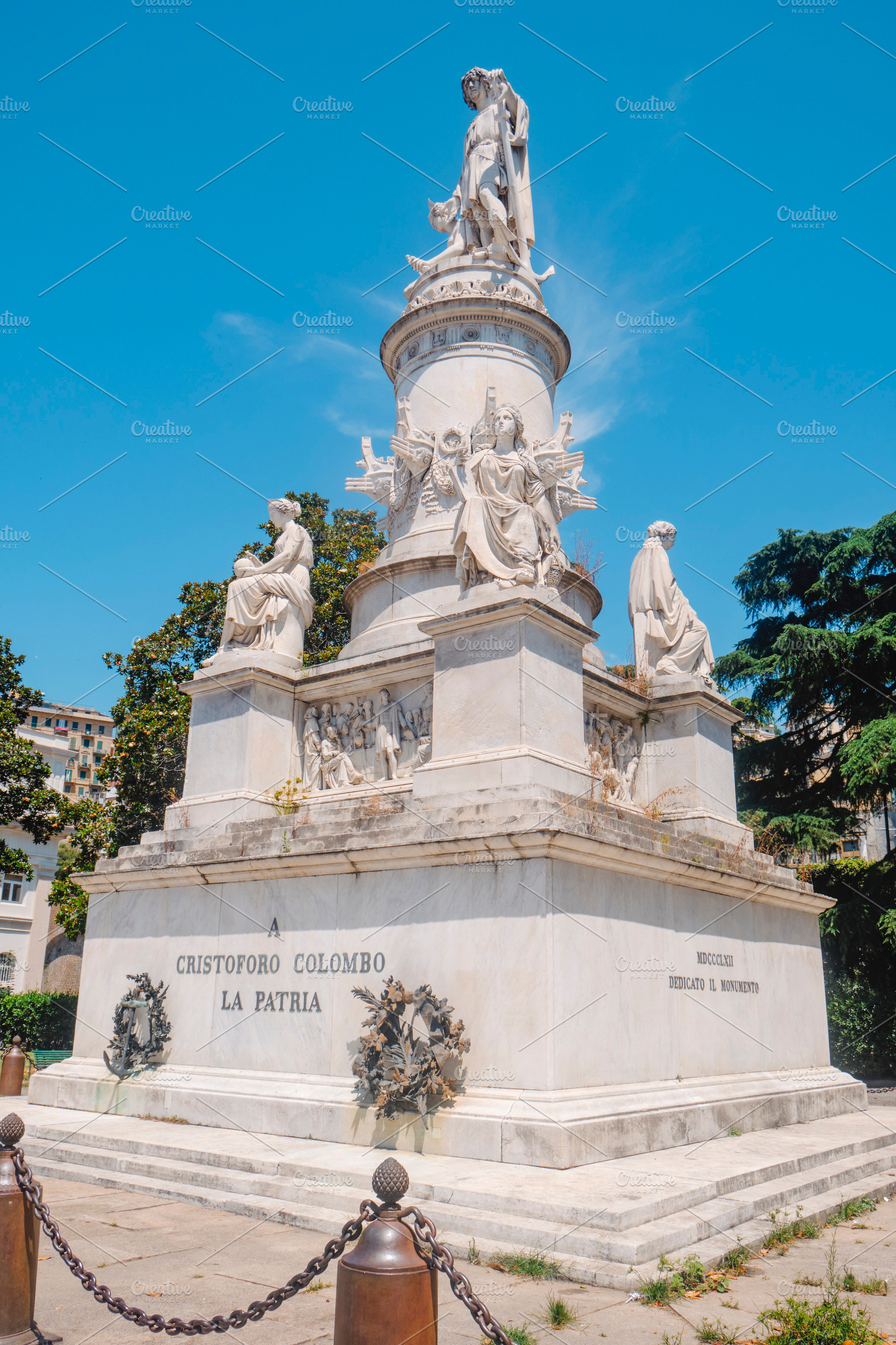 Christopher Columbus monument in Genoa, Italy, a Photo by Nito