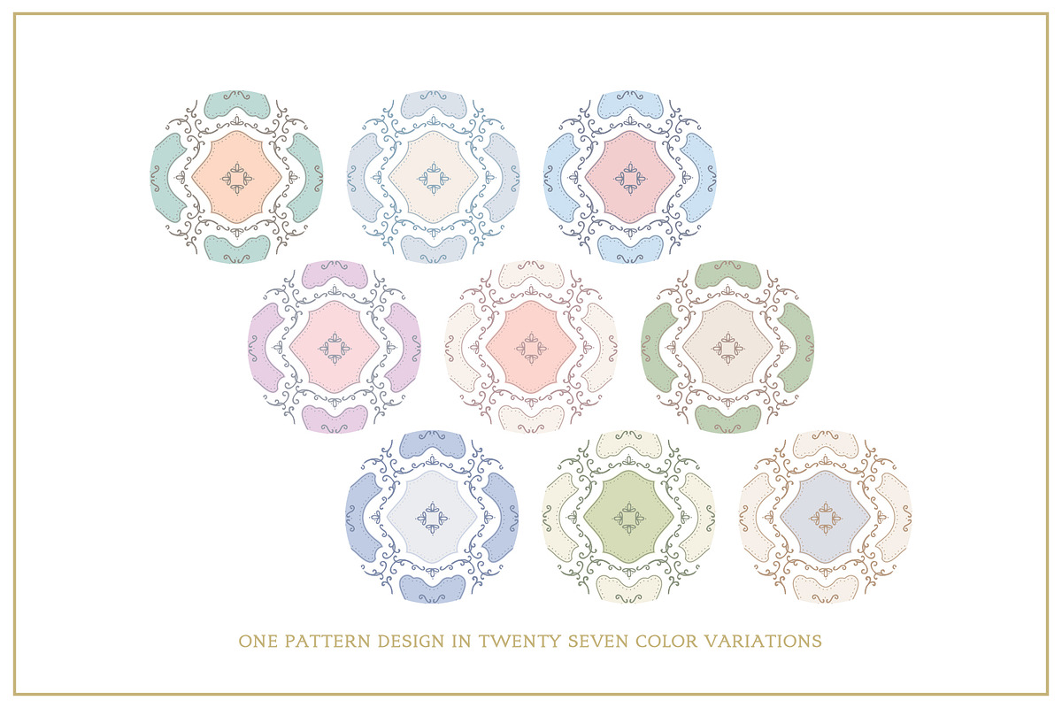 Cottagecore Pattern 16 Royal Tiles, a Pattern Graphic by Euonia Meraki (Photo 4 of 20)