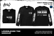 LONG SLEVE TEE - MOCKUP BUNDLE, a Shirt Mockup by arseavin project (Thumbnail 1 of 6)