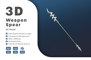 Weapon Spear Game 3D Models