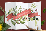 Watercolor floral set-Burgundy color, a Decorative Illustration by Pamyatka Shop (Thumbnail 5 of 7)