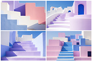 32 Santorini Stairs Illustrations, a Wallpaper Graphic by HipFonts (Thumbnail 6 of 9)