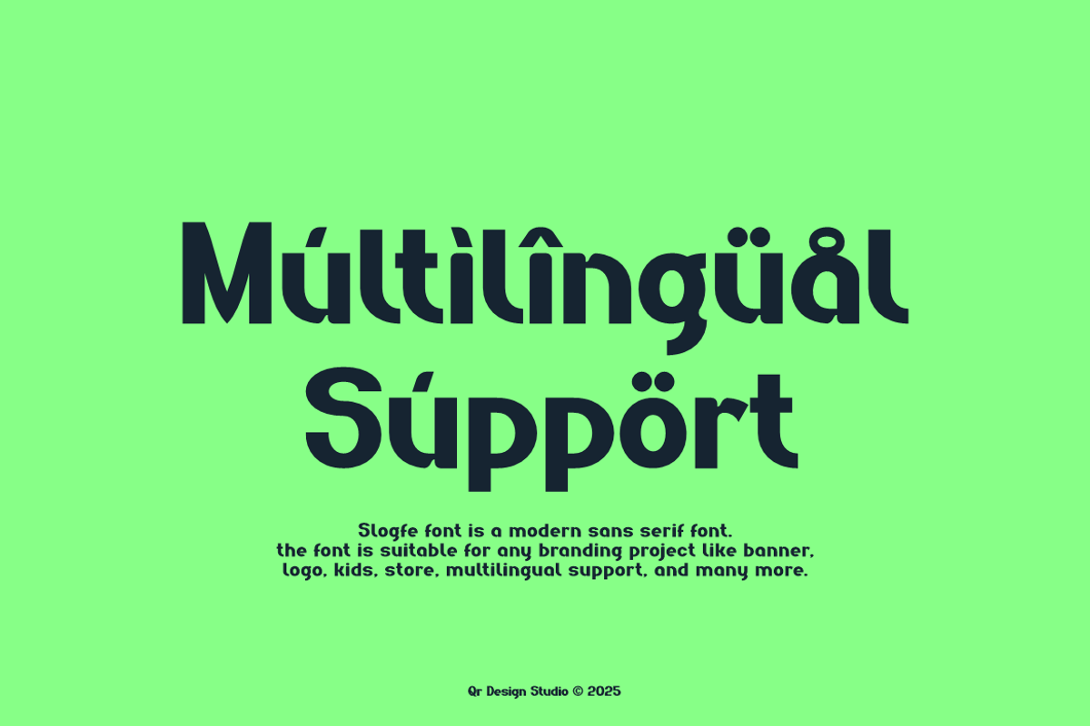 Slogfe - Corporate Logo Font, a Sans Serif Font by QR Design Studio (Photo 3 of 11)