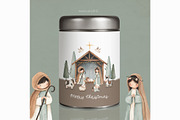 Watercolor Nativity Scene, a Decorative Illustration by Estudio 812 (Thumbnail 7 of 10)