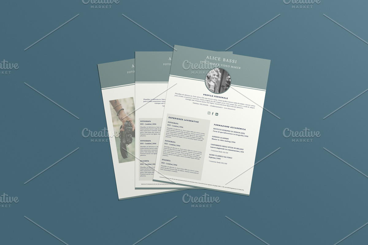 Resume template | Canva, a Templates & Theme by Strategie Creative (Photo 3 of 4)