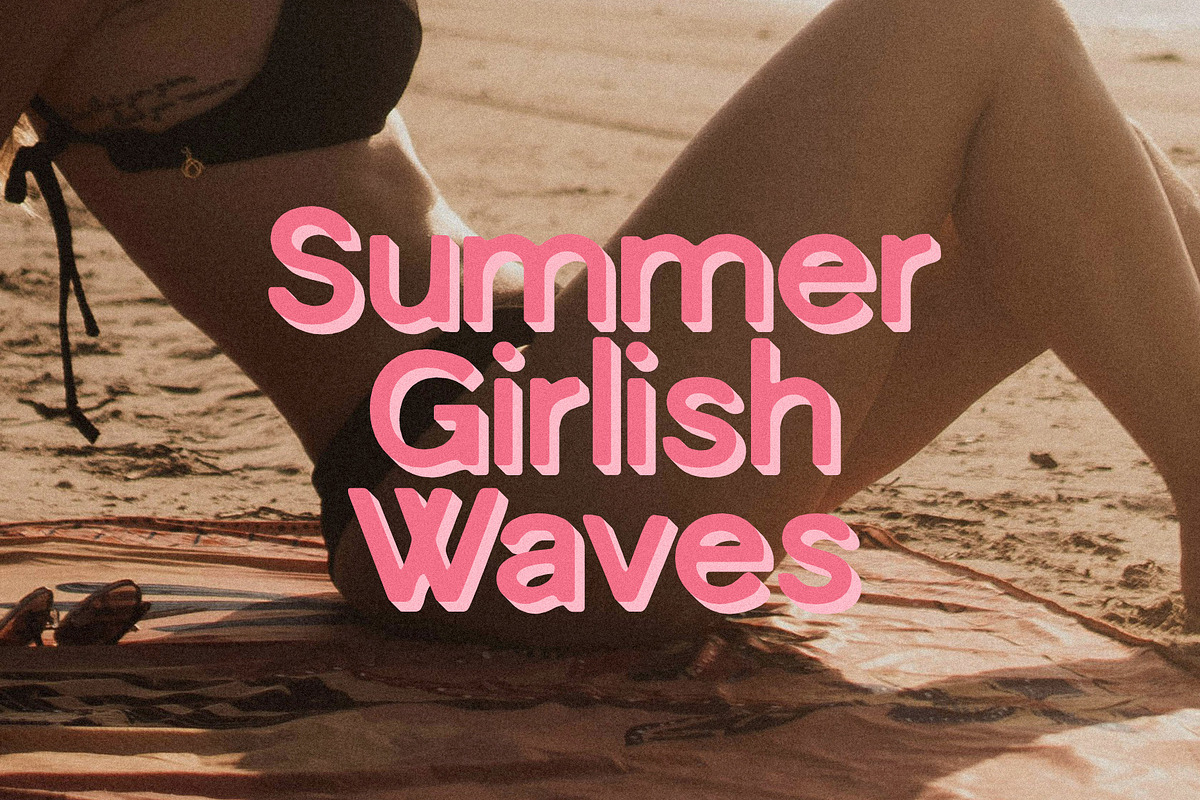Bikini Bloom - Summer Sans, a Sans Serif Font by Misha Sova (Photo 5 of 12)