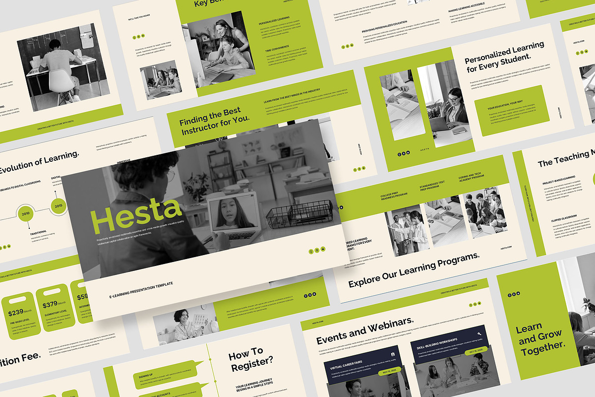 Hesta : School eClass Powerpoint, a Presentation Template by Punkl Camp (Photo 1 of 9)