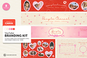 YouTube Branding Kit - Coquette Love, a Social Media Template by KloudCanvas (Thumbnail 1 of 7)