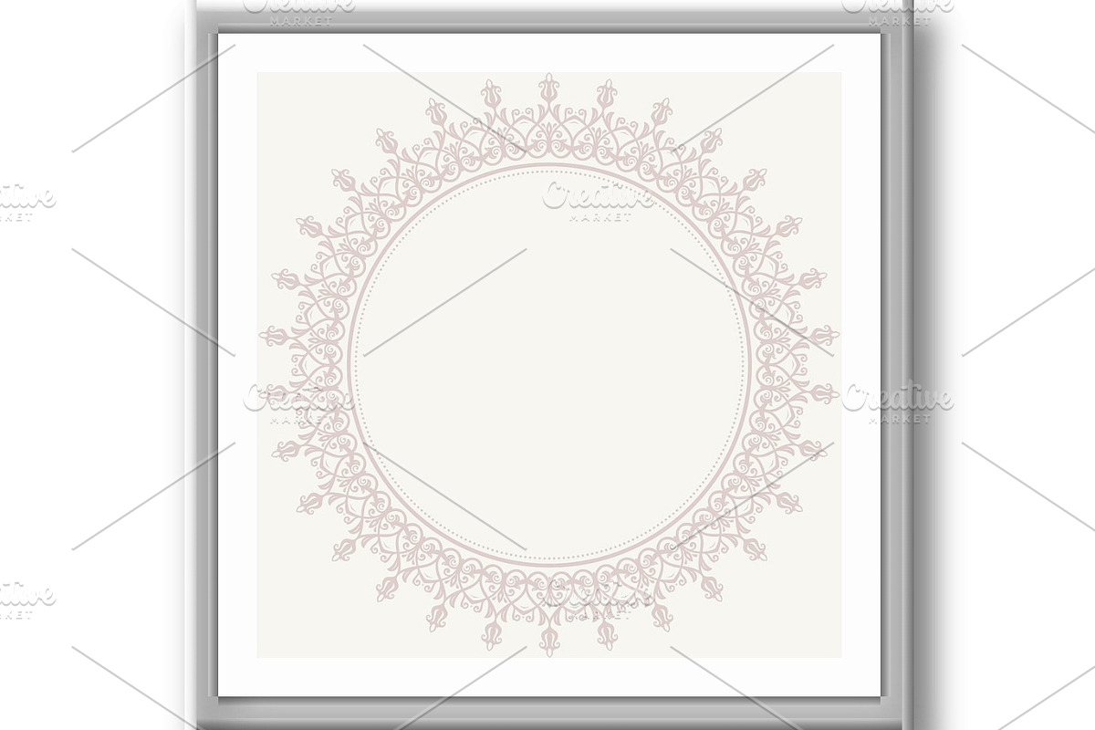 Floral Vector Abstract Pattern, a Decorative Illustration by FineArtStudio (Photo 2 of 3)