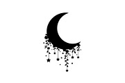 Moon Hanging Silhouette Bundle, an Illustration by Gaye Art (Thumbnail 13 of 31)