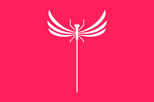 Flying Insect Animal Dragonfly Logo