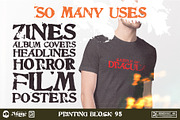 Printing Block 95 - 90's Stamp Font, a Serif Font by Remedy667 (Thumbnail 7 of 8)
