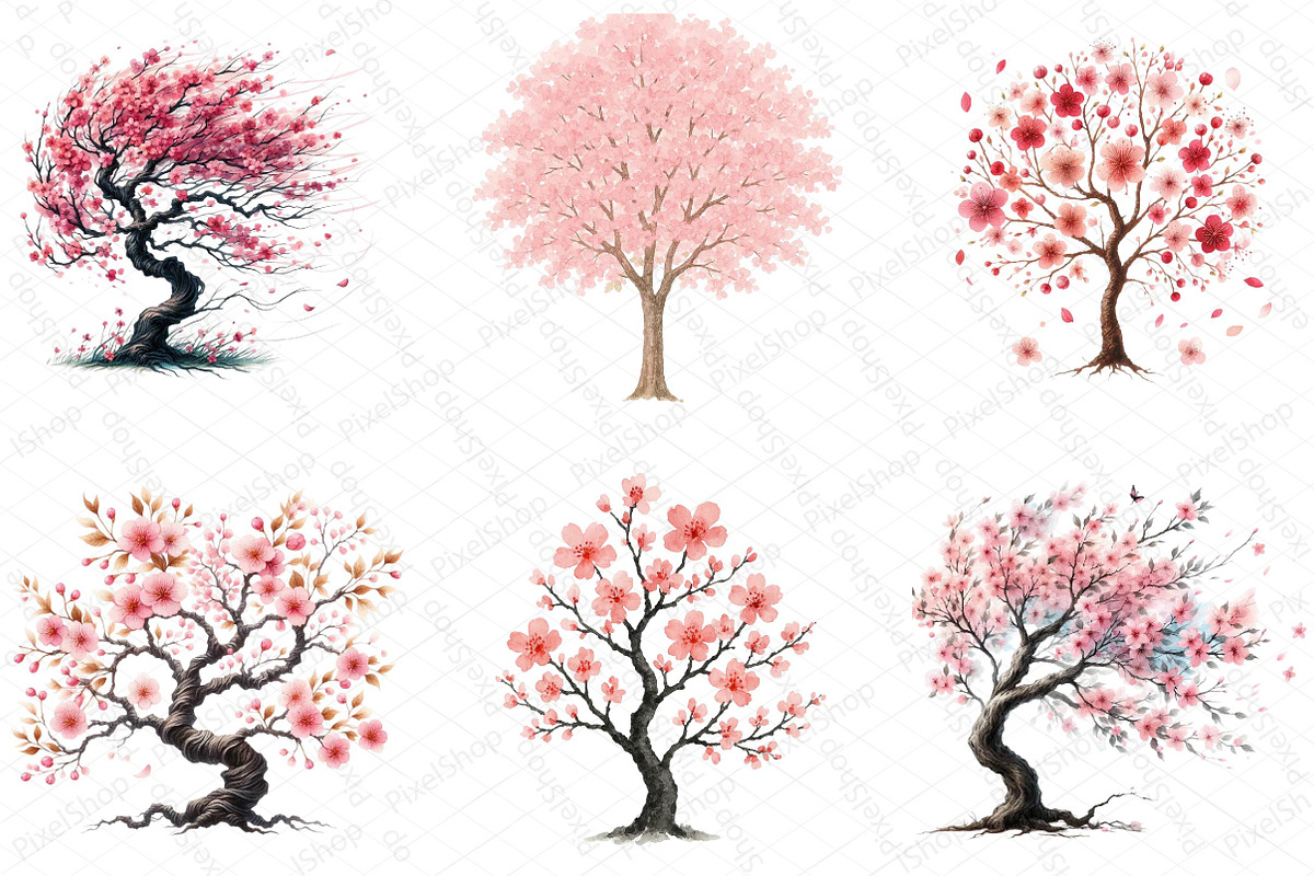 Japanese Cherry Blossom Tree, an Illustration by DreamPrint404 (Photo 6 of 6)