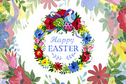 Cards Happy EASTER watercolor, an Illustration by Samira (Thumbnail 1 of 3)