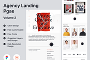 Agency landing page design, a Landing Page Template by Ahmed Rubel (Thumbnail 1 of 3)
