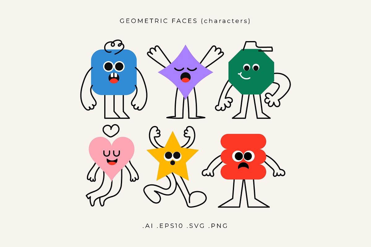 Geometric Faces, an Object Graphic by Léo Alexandre (Photo 4 of 10)