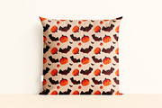 Pumpkin Bat Seamless Pattern, a Pattern Graphic by tchastudio (Thumbnail 5 of 7)