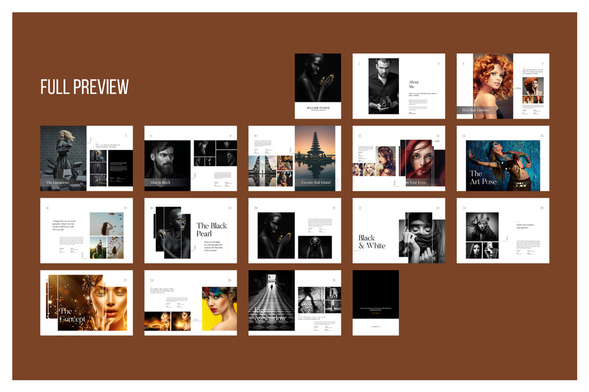 Photography Portfolio BUNDLE, a Brochure Template by adekfotografia (Photo 3 of 35)