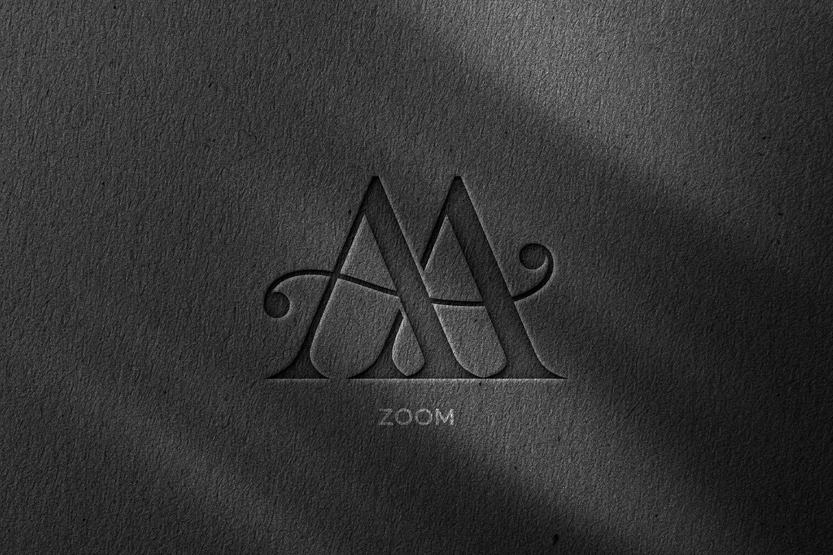Debossed Black Paper Logo Mockup, a Mockup by Design Squad (Photo 4 of 4)