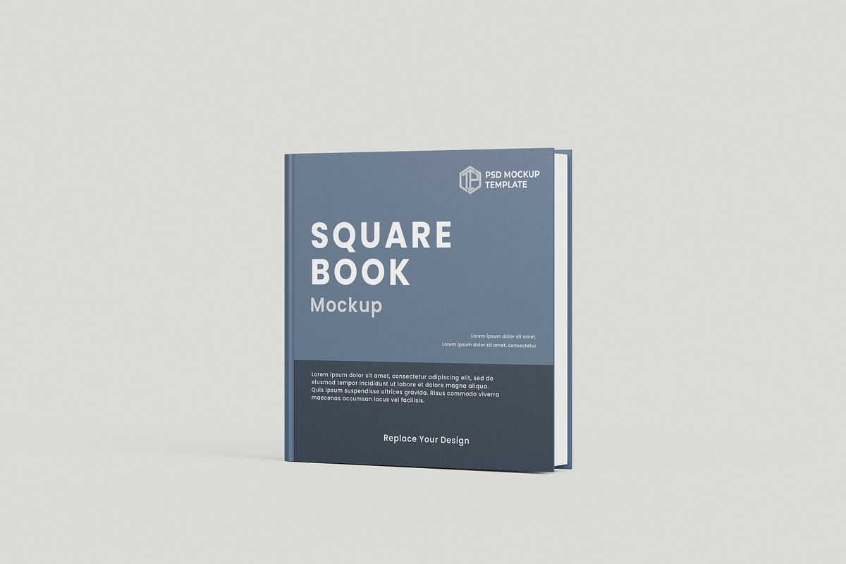 SQUARE BOOK MOCKUP, a Packaging Mockup by tiyasprabawa