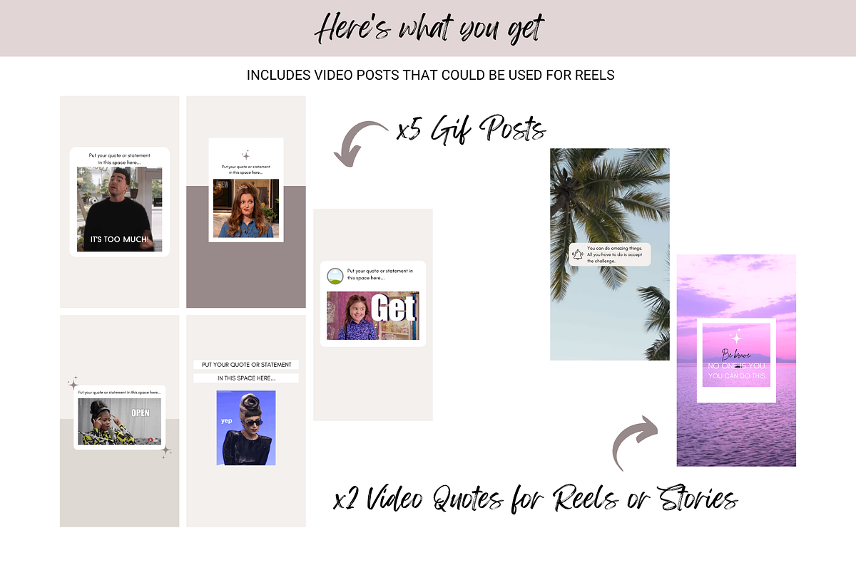100 Engagement Graphics for Coaches, a Social Media Template by Create & Bloom (Photo 4 of 4)