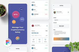 Cryptopedia - Crypto Wallet App, an UI Kit Template by Panen Creative