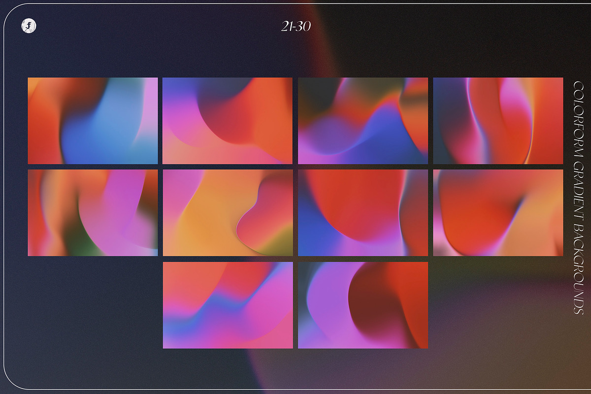 Colorform Gradient Backgrounds, a Background Graphic by Freezerondigital (Photo 10 of 14)