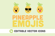 Pineapple Emojis, an Emoji Icon by Kanga & Moose (Thumbnail 1 of 4)
