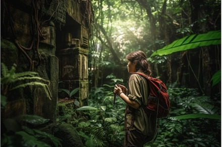 Discovering lost city. Generate Ai, an Architecture Photo by Ylivdesign