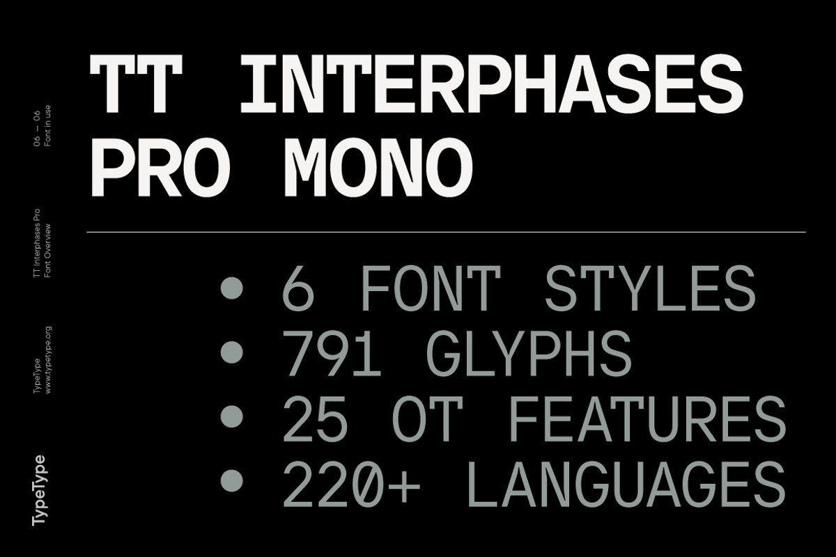 TT Interphases Pro Mono, a Sans Serif Font by TypeType (Photo 6 of 6)