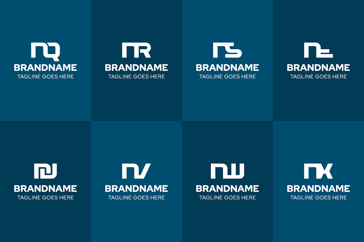 Letters NQ NR NS NT NU NV NW NX Logo, a Branding & Logo Template by Pray Art Design Studio (Photo 2 of 2)
