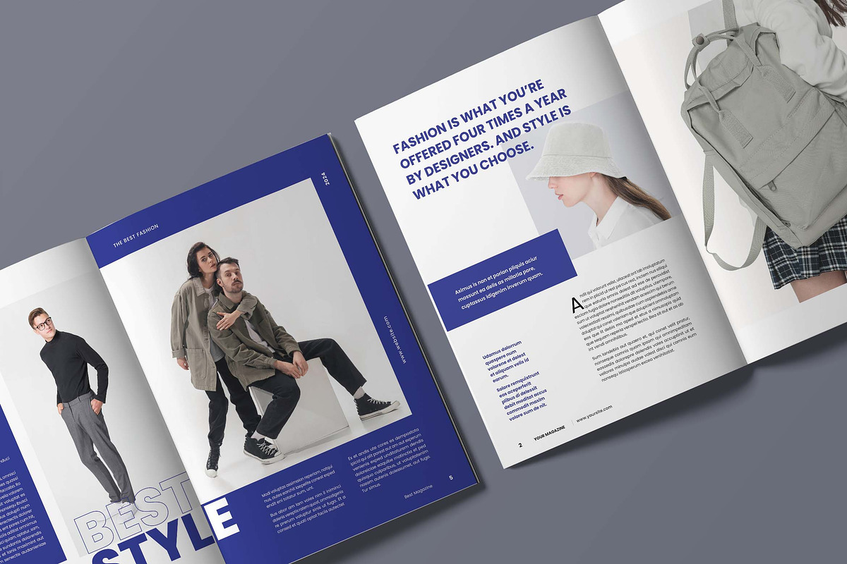 Good Outfit Magazine Template, a Print Template by UICreative (Photo 3 of 5)
