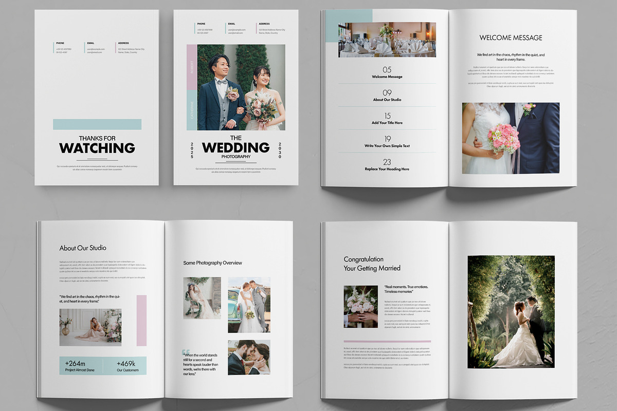 Modern Wedding Photography Album, a Brochure Template by MightyDesign (Photo 2 of 6)