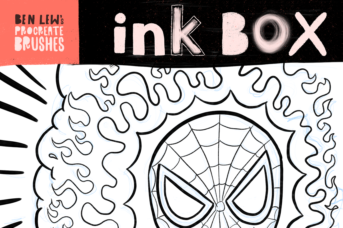 Procreate Ink Box, a Brush Add-On by Ben Lew Illustration (Photo 4 of 4)