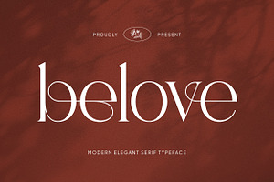 Belove – Modern Elegant Serif, a Serif Font by Mahesans Co