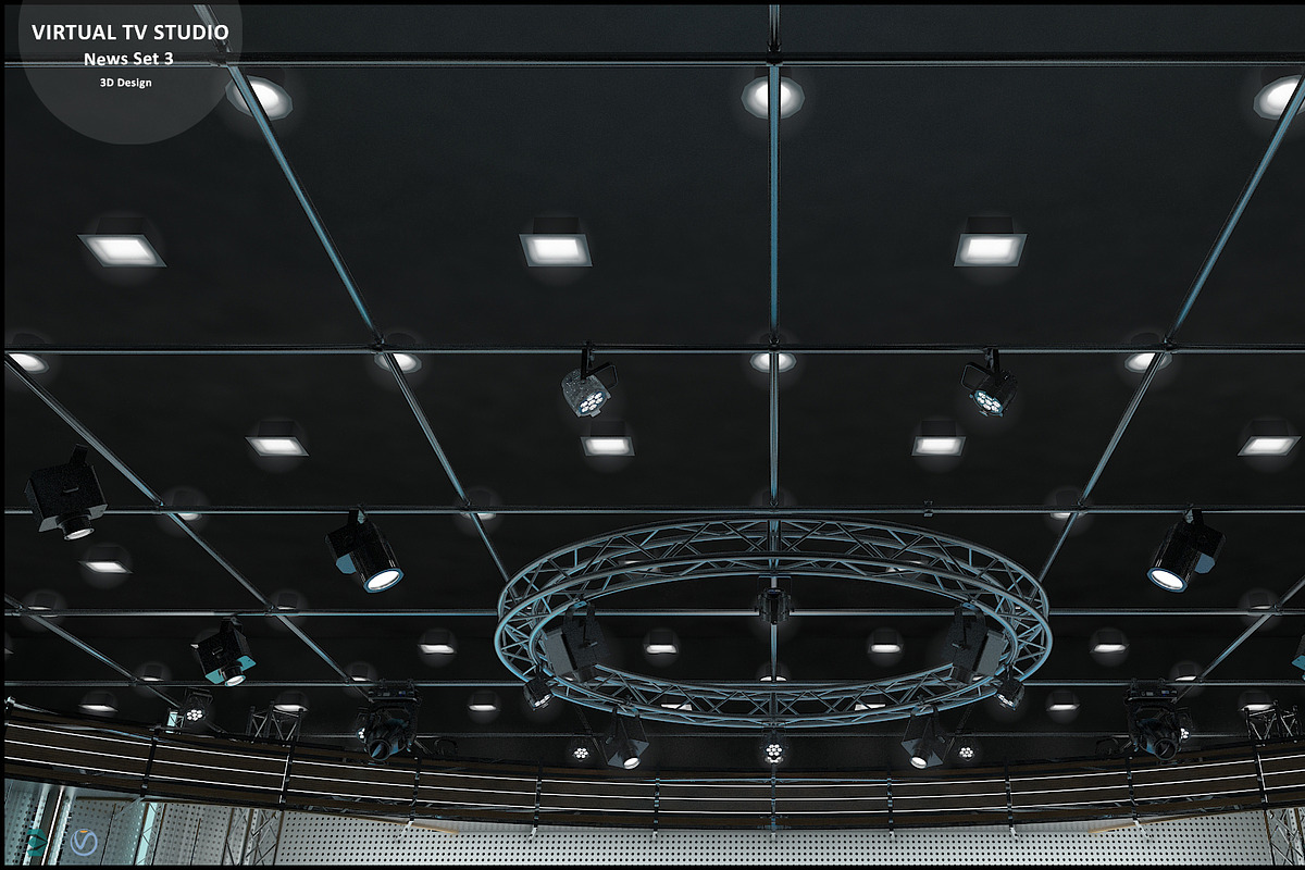TV Studio Collection Vol 6 - 2 PCS, an Architecture 3D Model by akerStudio (Photo 93 of 98)