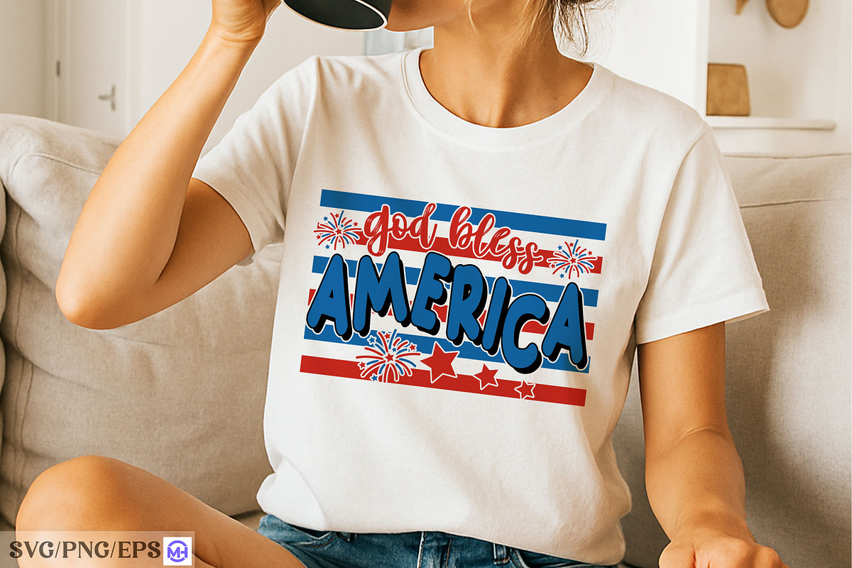 4th of July God Bless America SVG, a Graphic by mh_arif (Photo 4 of 4)
