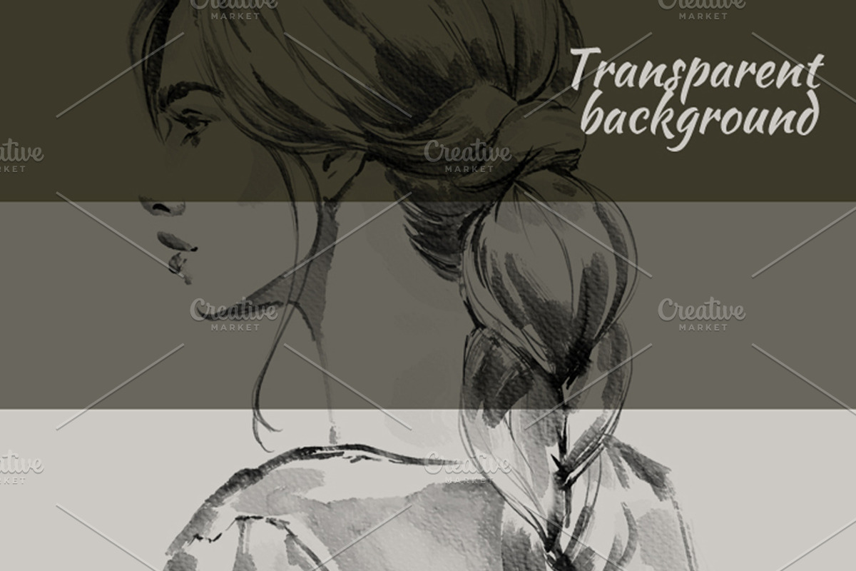 Fashion Illustration Ink painting, a Person Illustration by Elena Naumchenkova (Photo 4 of 4)