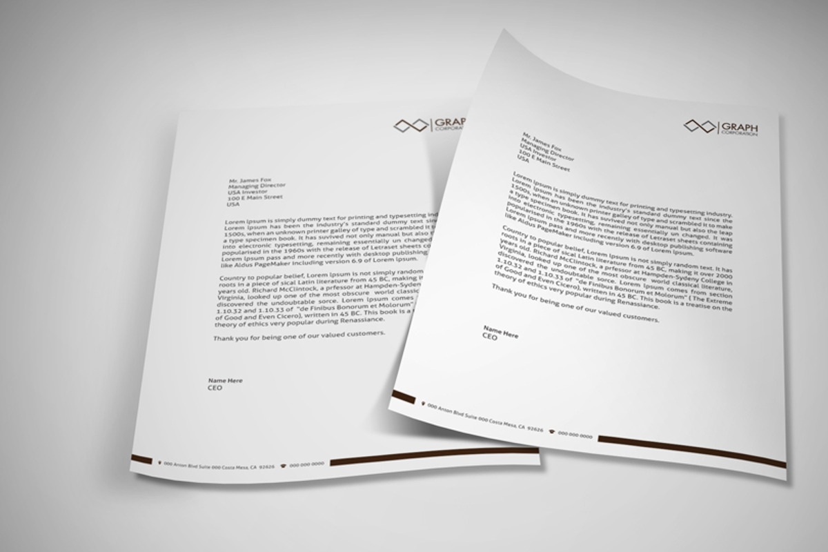 Letterhead, a Stationery Template by asimalikhan555 (Photo 3 of 6)